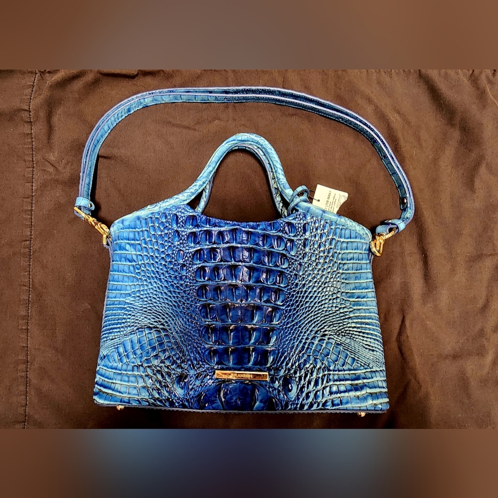 BRAHMIN | Elaine Blue Shadow Melbourne Bag | *NWT* - Picture 11 of 11